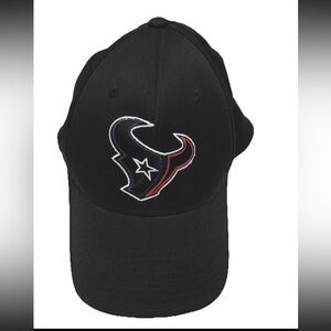 Houston Texans Hat Black Red Embrodered Cap NFL Team Apparel Unisex Sz S/M